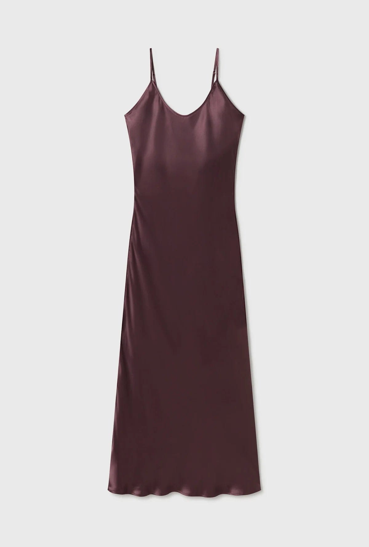 HAisTsiAH Dress Chocolate / Extra-Small The long Straps Dress in Silk