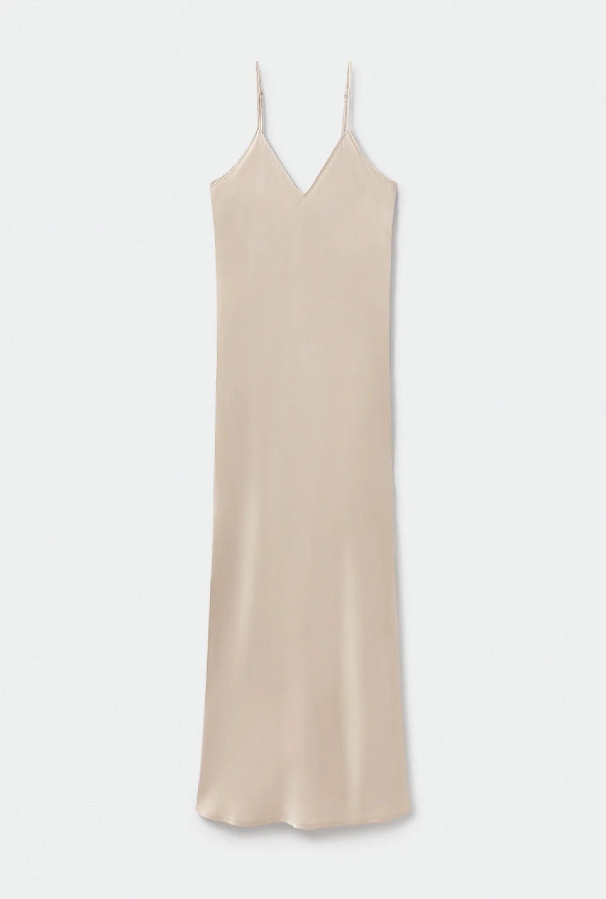 HAisTsiAH Dress Cream / Extra-Small The Midi Straps Dress in Silk